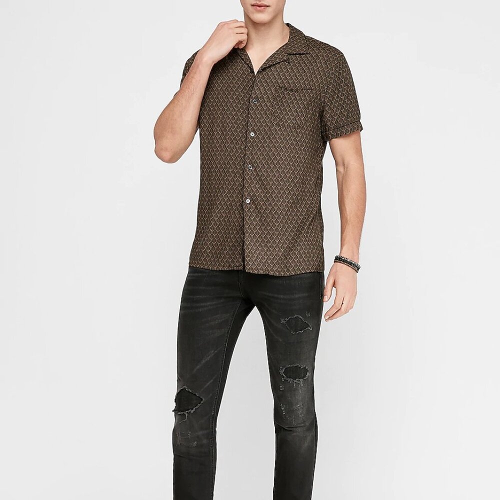 Express Short Sleeve Shirt Men's Size Small